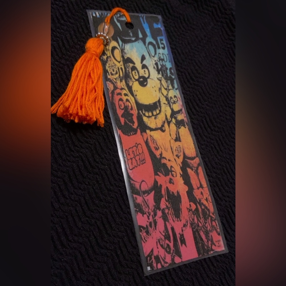 Five nights at Freddy’s Bookmark with Orange Tassel